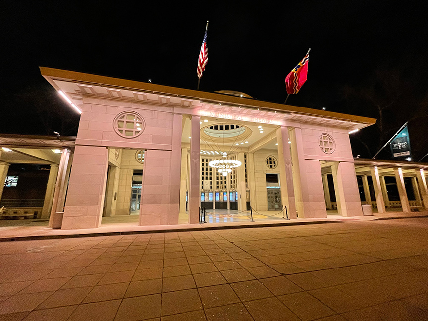 Municipal Theater at night